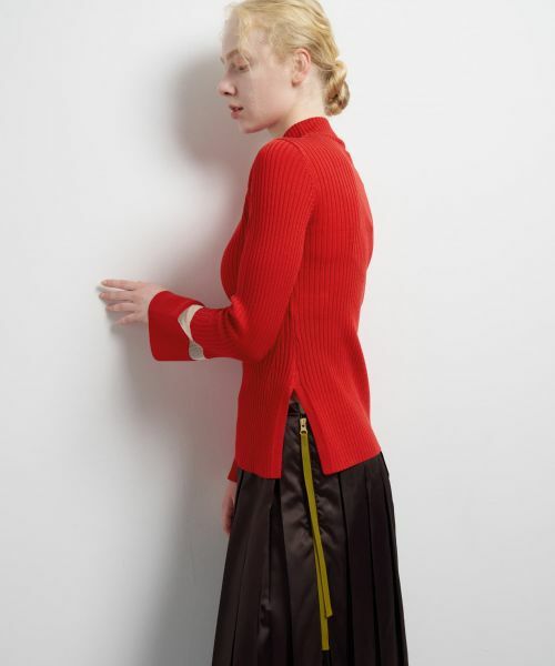 LANVIN en Bleu / ランバン オン ブルー ニット・セーター | シアーポイントカフスリブニット | 詳細5