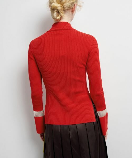 LANVIN en Bleu / ランバン オン ブルー ニット・セーター | シアーポイントカフスリブニット | 詳細6