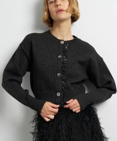 LANVIN en Bleu / ランバン オン ブルー カーディガン・ボレロ | タフタトリムニットカーディガン