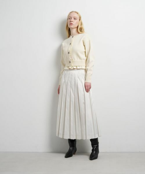 LANVIN en Bleu / ランバン オン ブルー カーディガン・ボレロ | タフタトリムニットカーディガン | 詳細1