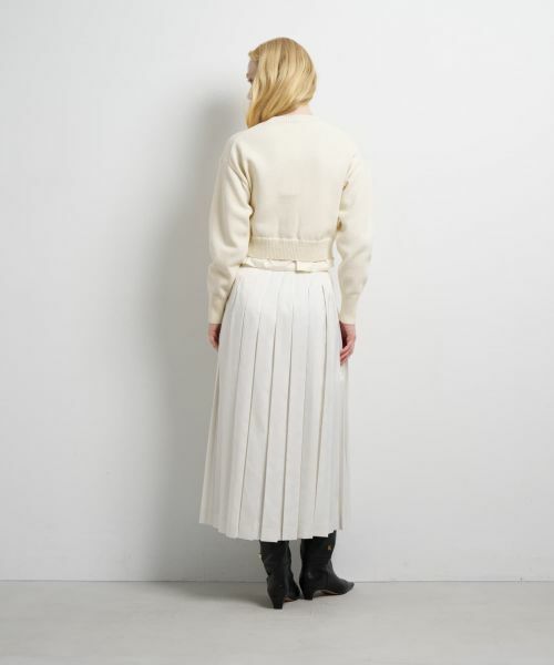 LANVIN en Bleu / ランバン オン ブルー カーディガン・ボレロ | タフタトリムニットカーディガン | 詳細3