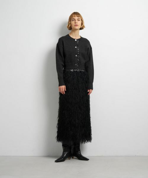 LANVIN en Bleu / ランバン オン ブルー カーディガン・ボレロ | タフタトリムニットカーディガン | 詳細9