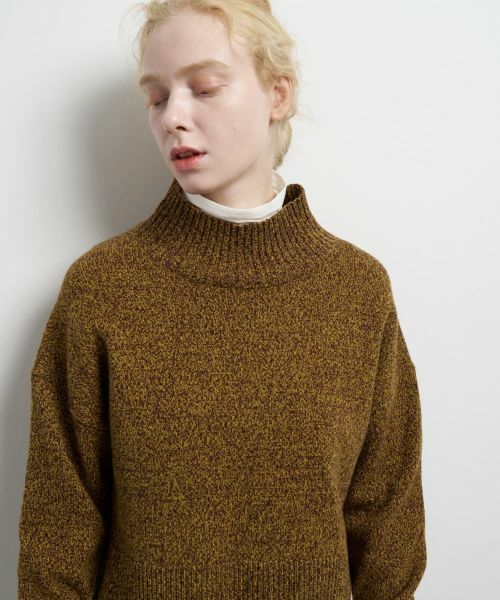 LANVIN en Bleu / ランバン オン ブルー ニット・セーター | メランジクロップドハイネックニット | 詳細14