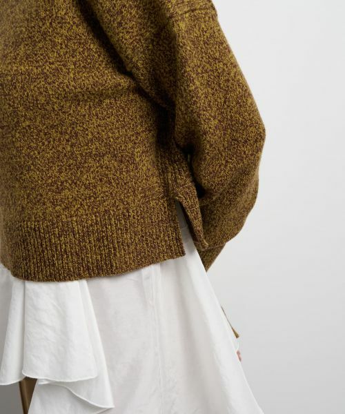 LANVIN en Bleu / ランバン オン ブルー ニット・セーター | メランジクロップドハイネックニット | 詳細16