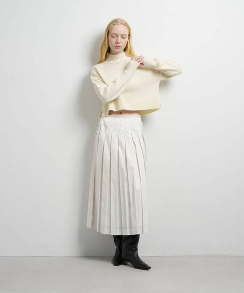 LANVIN en Bleu / ランバン オン ブルー ニット・セーター | メランジクロップドハイネックニット | 詳細17