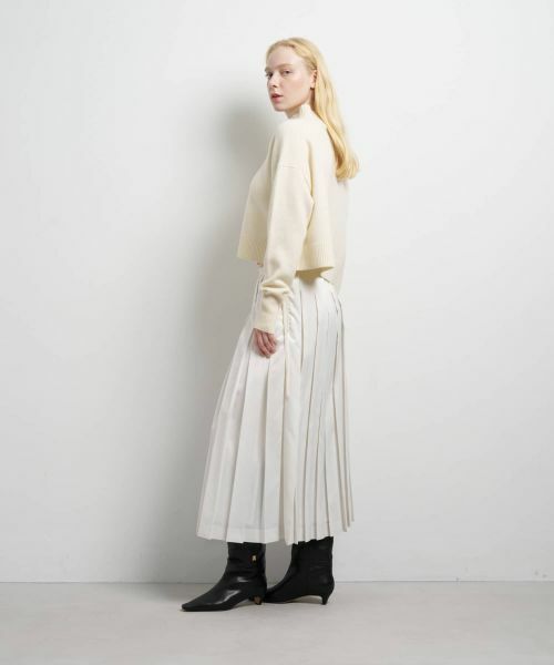 LANVIN en Bleu / ランバン オン ブルー ニット・セーター | メランジクロップドハイネックニット | 詳細18