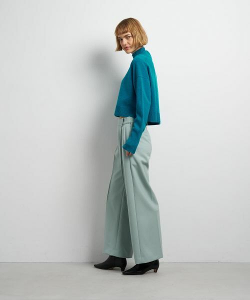 LANVIN en Bleu / ランバン オン ブルー ニット・セーター | メランジクロップドハイネックニット | 詳細2