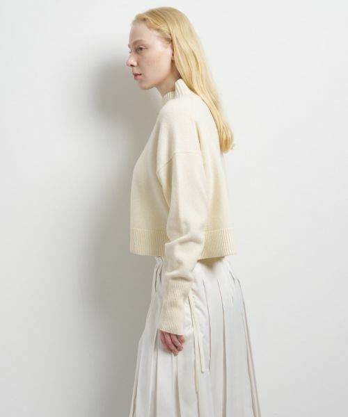 LANVIN en Bleu / ランバン オン ブルー ニット・セーター | メランジクロップドハイネックニット | 詳細21