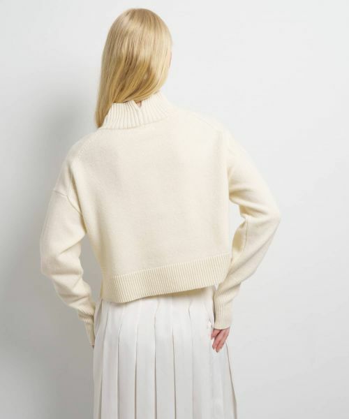 LANVIN en Bleu / ランバン オン ブルー ニット・セーター | メランジクロップドハイネックニット | 詳細22