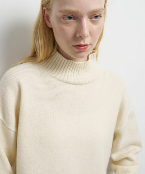 LANVIN en Bleu / ランバン オン ブルー ニット・セーター | メランジクロップドハイネックニット | 詳細23