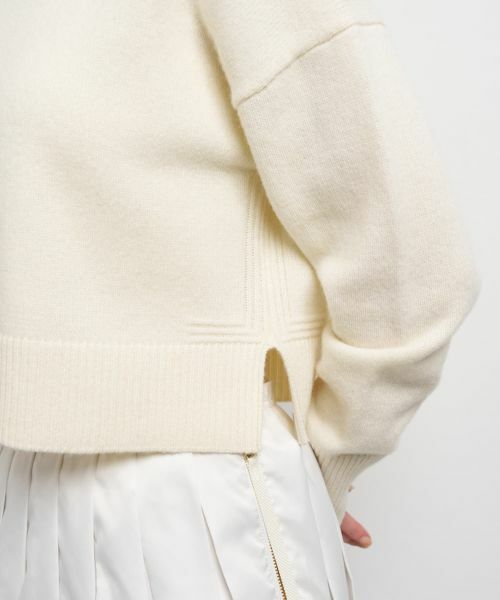 LANVIN en Bleu / ランバン オン ブルー ニット・セーター | メランジクロップドハイネックニット | 詳細25