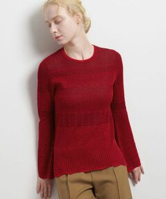 LANVIN en Bleu / ランバン オン ブルー ニット・セーター | ニットレースプルオーバー