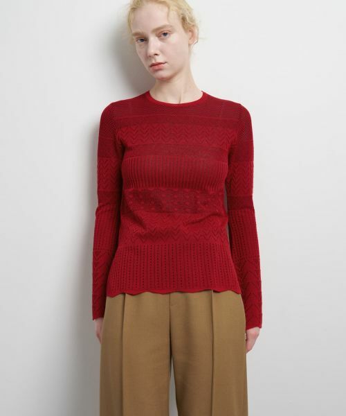LANVIN en Bleu / ランバン オン ブルー ニット・セーター | ニットレースプルオーバー | 詳細4