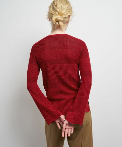 LANVIN en Bleu / ランバン オン ブルー ニット・セーター | ニットレースプルオーバー | 詳細6