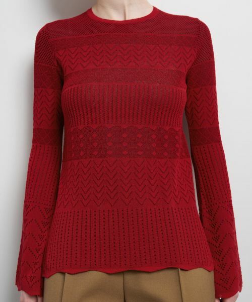 LANVIN en Bleu / ランバン オン ブルー ニット・セーター | ニットレースプルオーバー | 詳細7