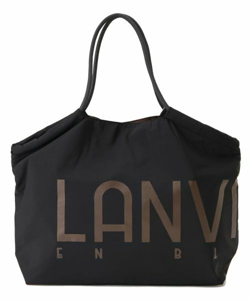LANVIN en Bleu / ランバン オン ブルー その他小物 | ロゴドロストトートバッグ（ブラック）