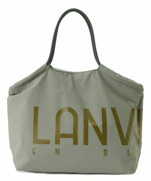 LANVIN en Bleu / ランバン オン ブルー その他小物 | ロゴドロストトートバッグ（グレー）