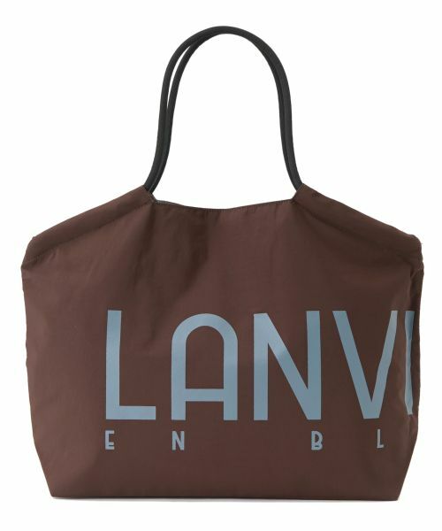 LANVIN en Bleu / ランバン オン ブルー その他小物 | ロゴドロストトートバッグ（ブラウン）