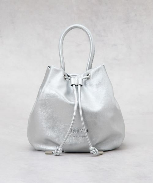 LANVIN en Bleu / ランバン オン ブルー ショルダーバッグ | メタリックハートショルダーバッグ（シルバー）