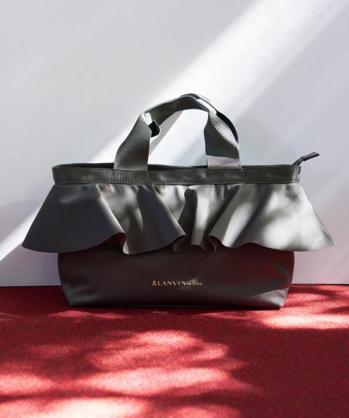 LANVIN en Bleu / ランバン オン ブルー その他小物 | ラッフルフリルトートバッグ（チャコールグレー）