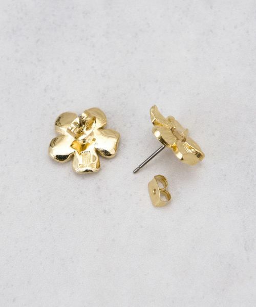 LANVIN en Bleu / ランバン オン ブルー その他小物 | メタルフラワーピアス | 詳細1