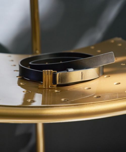 LANVIN en Bleu / ランバン オン ブルー その他小物 | JLメタルバックルレザーベルト（ブラック）