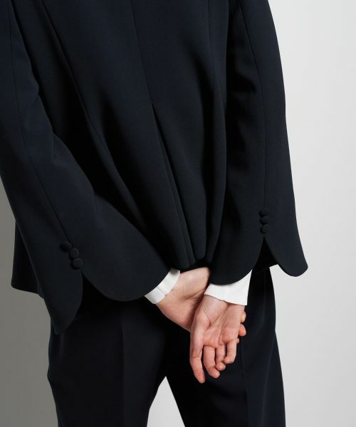 LANVIN en Bleu / ランバン オン ブルー テーラードジャケット | トリアセテートペプラムジャケット | 詳細10