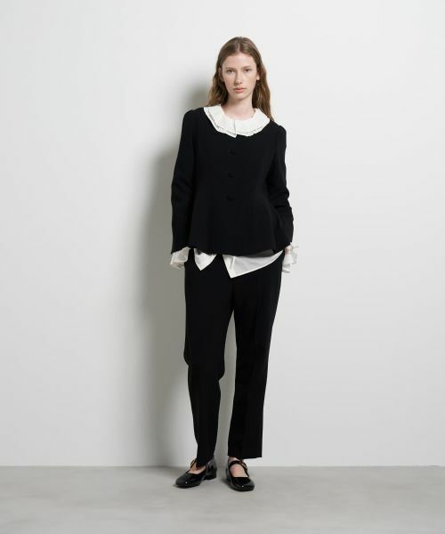 LANVIN en Bleu / ランバン オン ブルー テーラードジャケット | トリアセテートペプラムジャケット | 詳細11