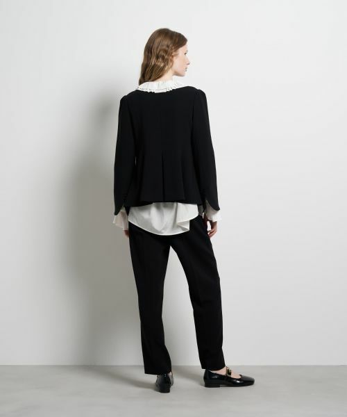 LANVIN en Bleu / ランバン オン ブルー テーラードジャケット | トリアセテートペプラムジャケット | 詳細13