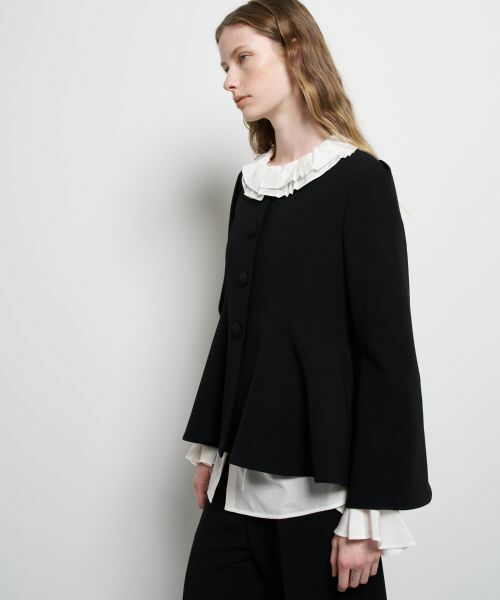 LANVIN en Bleu / ランバン オン ブルー テーラードジャケット | トリアセテートペプラムジャケット | 詳細15