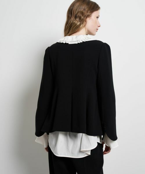 LANVIN en Bleu / ランバン オン ブルー テーラードジャケット | トリアセテートペプラムジャケット | 詳細16