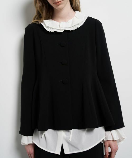 LANVIN en Bleu / ランバン オン ブルー テーラードジャケット | トリアセテートペプラムジャケット | 詳細17