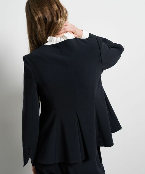LANVIN en Bleu / ランバン オン ブルー テーラードジャケット | トリアセテートペプラムジャケット | 詳細6