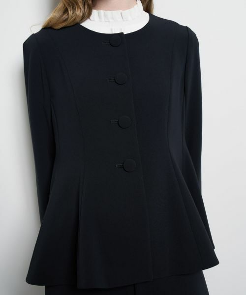 LANVIN en Bleu / ランバン オン ブルー テーラードジャケット | トリアセテートペプラムジャケット | 詳細9