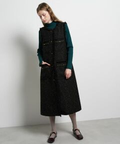 LANVIN en Bleu / ランバン オン ブルー ドレス | ツイードジレワンピース