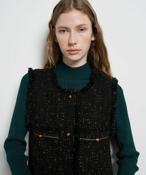 LANVIN en Bleu / ランバン オン ブルー ドレス | ツイードジレワンピース | 詳細11