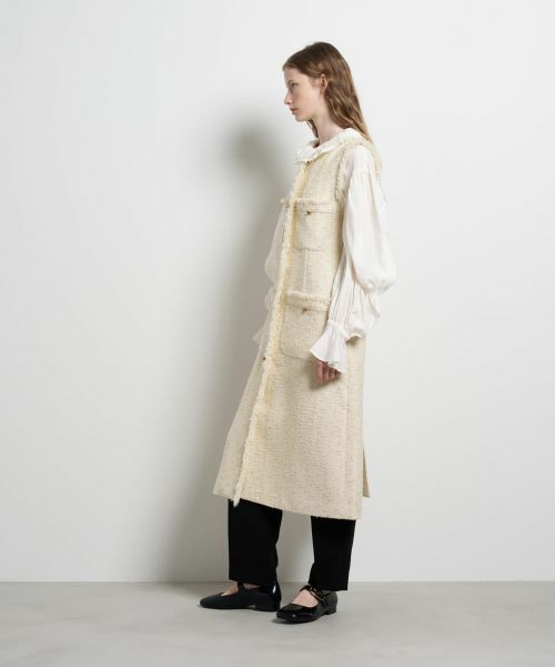 LANVIN en Bleu / ランバン オン ブルー ドレス | ツイードジレワンピース | 詳細2