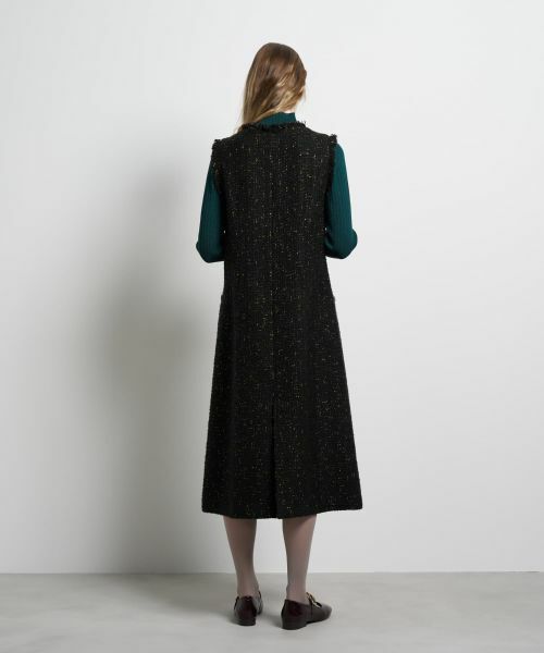 LANVIN en Bleu / ランバン オン ブルー ドレス | ツイードジレワンピース | 詳細9