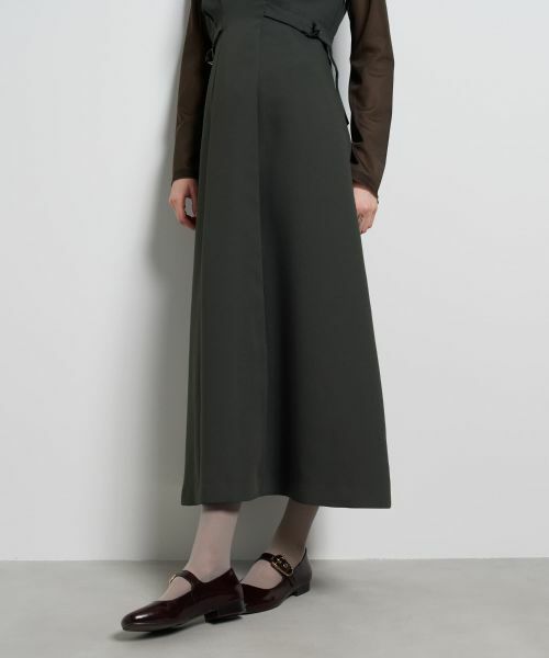 LANVIN en Bleu / ランバン オン ブルー ドレス | ダブルクロスジャンバースカート | 詳細7