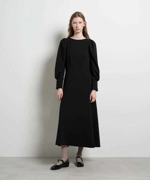 LANVIN en Bleu / ランバン オン ブルー ドレス | カットジョーゼットフレアワンピース | 詳細1