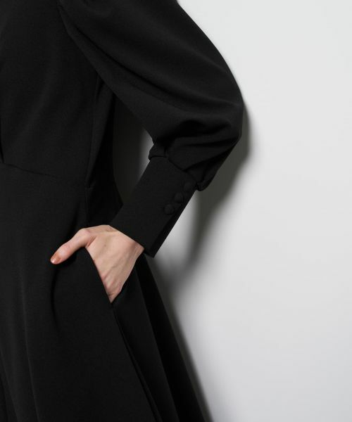 LANVIN en Bleu / ランバン オン ブルー ドレス | カットジョーゼットフレアワンピース | 詳細6