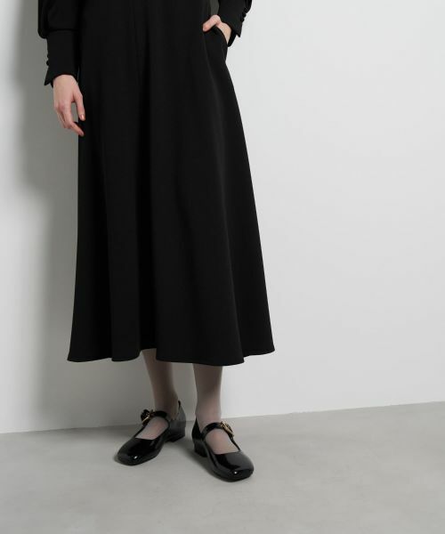 LANVIN en Bleu / ランバン オン ブルー ドレス | カットジョーゼットフレアワンピース | 詳細8