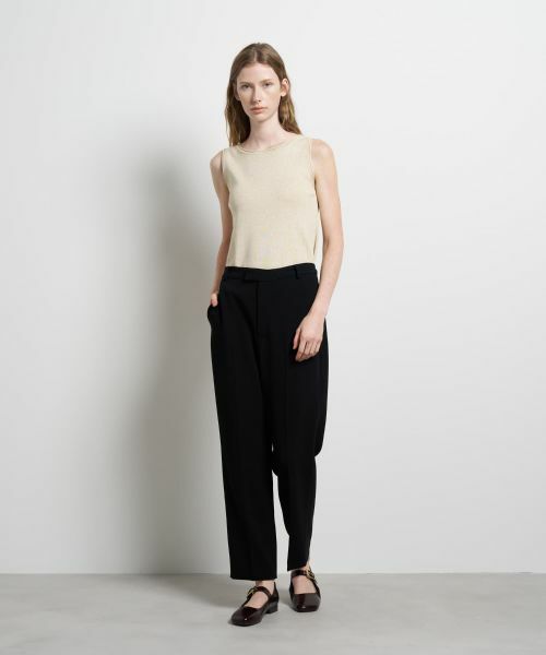 LANVIN en Bleu / ランバン オン ブルー その他パンツ | トリアセテートテーパードパンツ | 詳細9