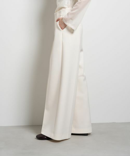 LANVIN en Bleu / ランバン オン ブルー その他パンツ | トリアセダンボールワイドパンツ | 詳細5