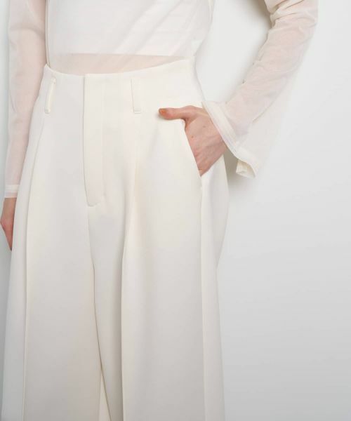 LANVIN en Bleu / ランバン オン ブルー その他パンツ | トリアセダンボールワイドパンツ | 詳細7