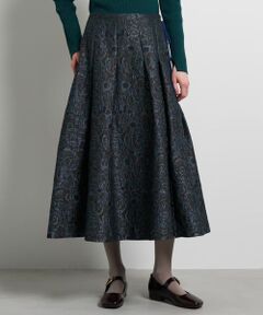 LANVIN en Bleu / ランバン オン ブルー ロング・マキシ丈スカート | ペイズリージャガードタックスカート