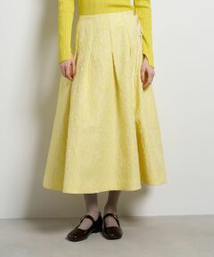 LANVIN en Bleu / ランバン オン ブルー ロング・マキシ丈スカート | ペイズリージャガードタックスカート