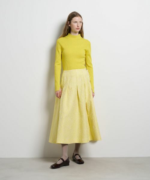 LANVIN en Bleu / ランバン オン ブルー ロング・マキシ丈スカート | ペイズリージャガードタックスカート | 詳細1