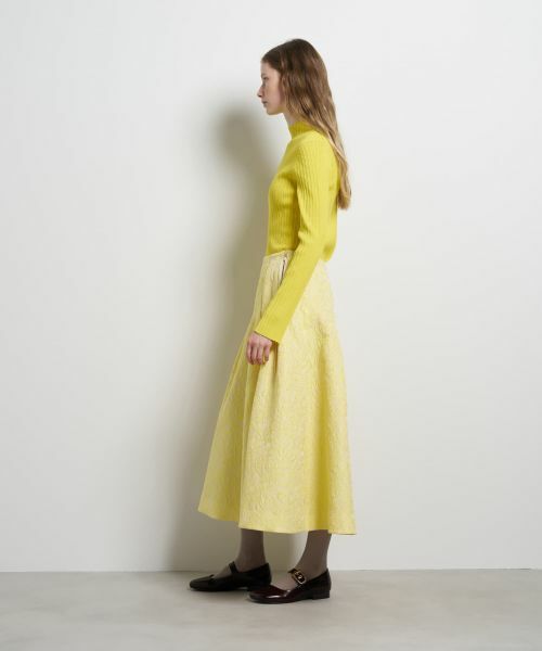 LANVIN en Bleu / ランバン オン ブルー ロング・マキシ丈スカート | ペイズリージャガードタックスカート | 詳細2