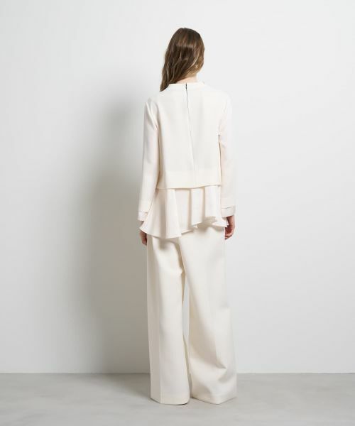 LANVIN en Bleu / ランバン オン ブルー シャツ・ブラウス | トリアセテートコンビブラウス | 詳細11